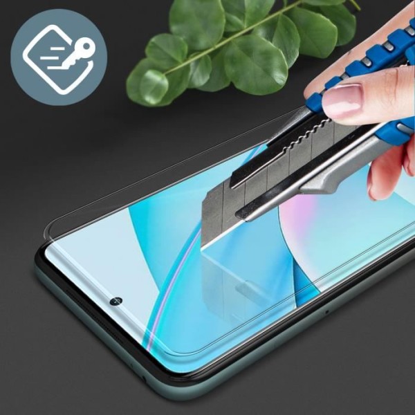 Beskyttelsesfilm - Xiaomi - Mi 10T Lite - Organisk glas - Stødresistent - Anti-fingeraftryk svart