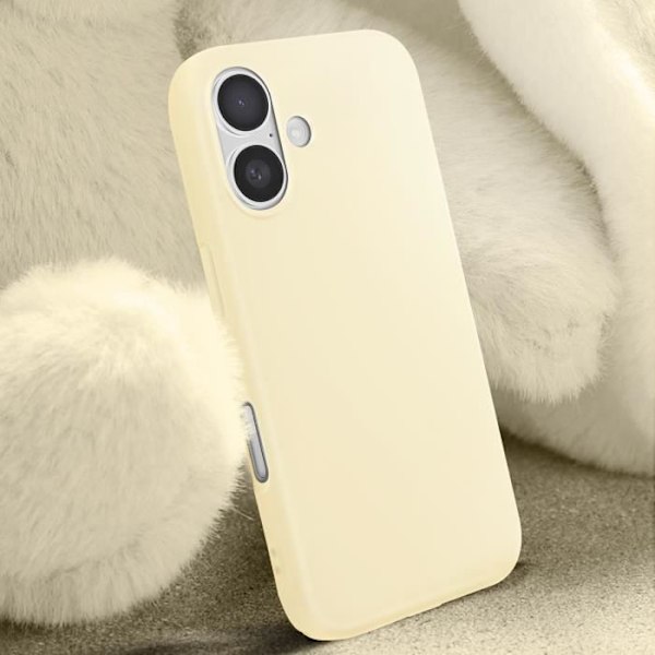 Cover til iPhone 16 Halvstiv Soft-touch Anti-fingeraftryk Gul Gul