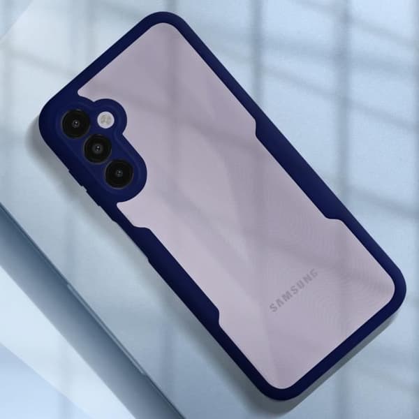 Helcase - Samsung - Galaxy A14 - Blå - Plexiglas - Forstærkede hjørner Blå