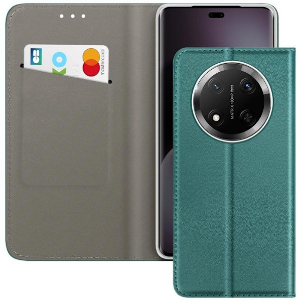Etui til Honor Magic 7 Lite Klap Wallet Magnetisk Støtte Grøn Grön