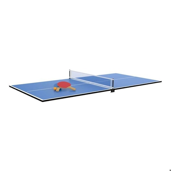 Vändbar kornig svart pingisbricka - Svart Kornig svart