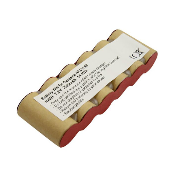 Batteri för Gardena ACCU 90 Ni-MH 7.2V 2000mAh 14.4Wh gräsklippare