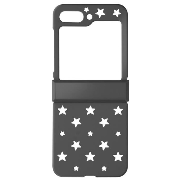 Fodral till Samsung Z Flip 5 Hard Star Pattern Collection Star Fodral Svart Svart