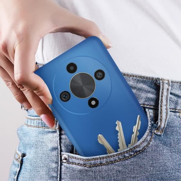 Coque - Honor - Magic 6 Lite 5G - Semihård - Anti-pletter - Stødbeskyttelse Blå