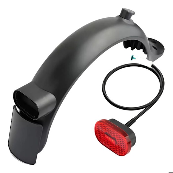 Bakskärm för Xiaomi Pro 2 Sparkcykel med LED Svarth Svart