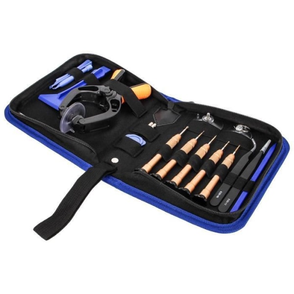 AVIZAR Universal Tool Kit älypuhelimen/tabletin korjaukseen - 19 osaa - musta svart