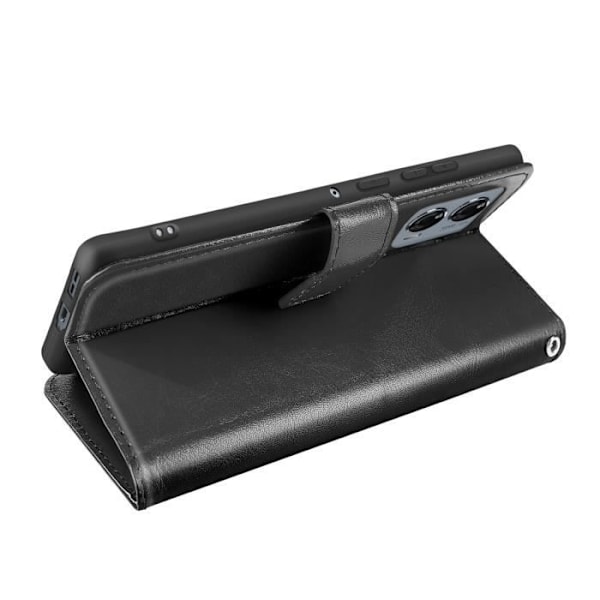 Etui för Motorola Edge 50 Fusion Plånbok med Rem Mayaxess Svart Svart