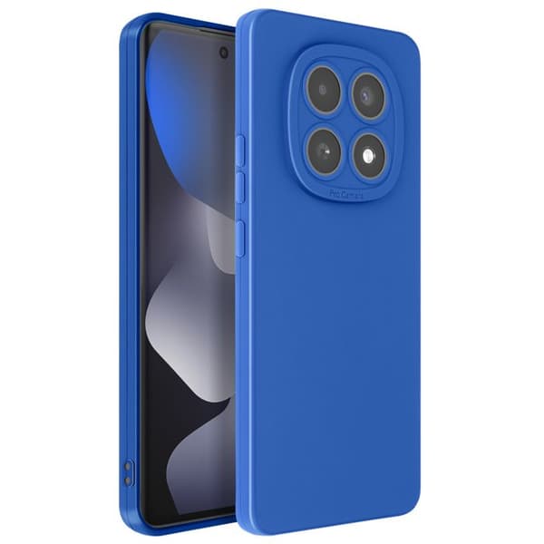 Siliconfodral för Redmi Note 15 med förstärkt kamerablock i blått Blå