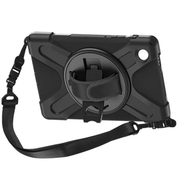 Stötsäkert fodral - AKASHI - Galaxy Tab A9 - Stöd för stöd - Roterande handtag - Svart Svart