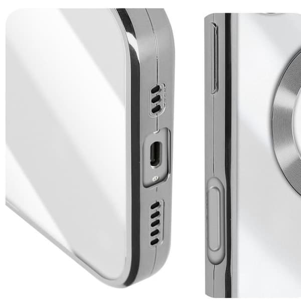 Glam Series Cover til iPhone 16 Stødsikker sølv Grå