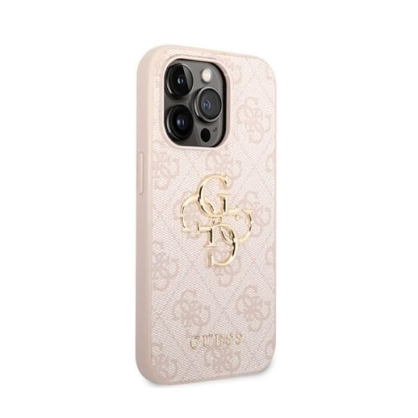 Guess 4G Big Metal Logo - Etui til iPhone 15 Pro (Pink) - 3666339171605