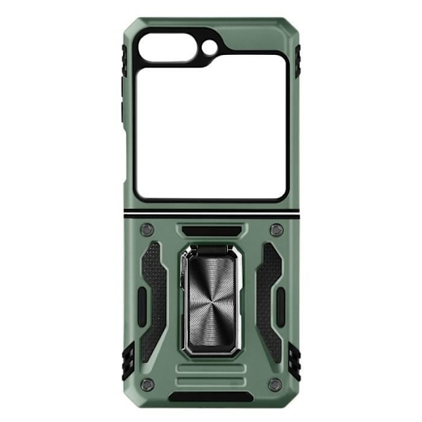 Ringfodral till Samsung Z Flip Bumper Stötsäker ArmoRing Bump Series Grön Grön