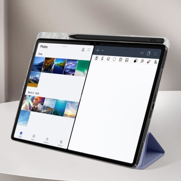 Trifold skal för Huawei MatePad Pro 13.2 - AVIZAR - Lavendel - Flerpositionsstöd - Syntet - Blandat Lila
