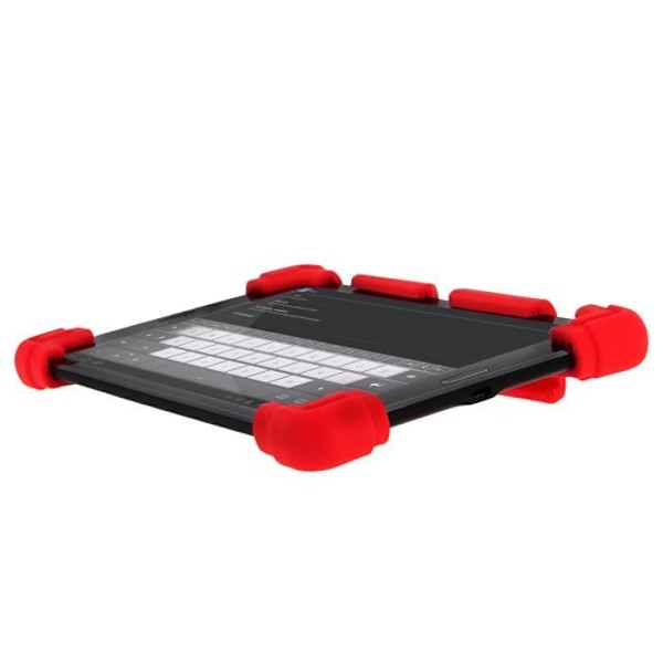 Tablet cover - AVIZAR - Universal - Silicone Gel - Red - 7.9 to 9 inches Röd