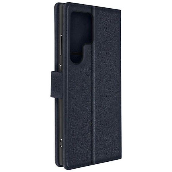 Etui til Samsung Galaxy S24 Ultra - AVIZAR - Chesterfield Series - Pung og videoholder - Blå Blå