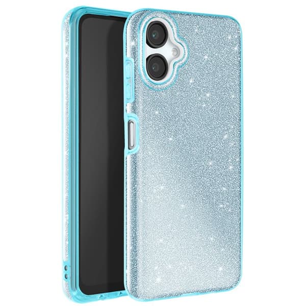 Glitterfutteral för Samsung Galaxy A06 Stötskyddande Glittrande Blå Blå