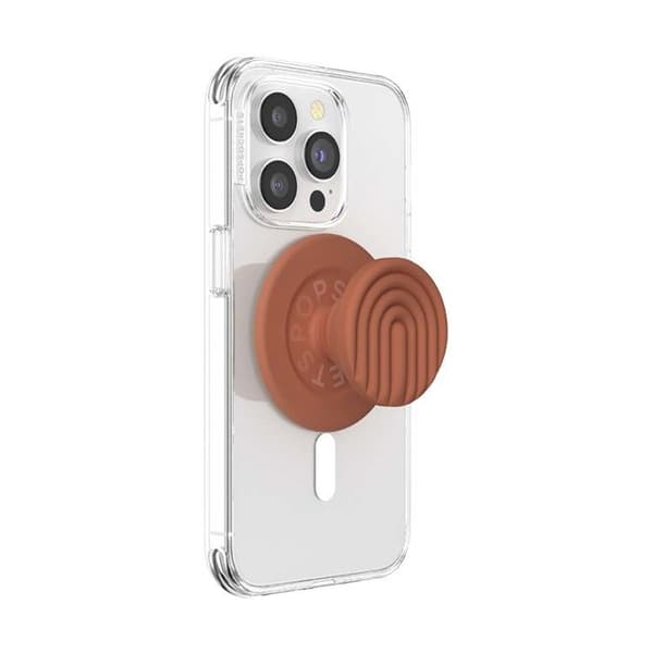 Support PopOut MagSafe til Smartphone Collection Curves PopSockets Lys Brun brun