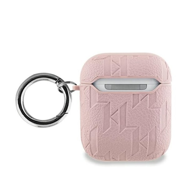 AirPods 1/2 generation etui (pink) Karl Lagerfeld Monogram Karl & Choupette Head