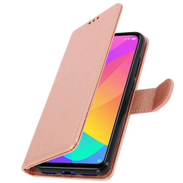 Etui - AVIZAR - Xiaomi Mi A3 - Heltäckande Fodral - Kortfack - Videostöd Funktion - Roséguld Champagne rosa