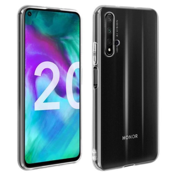 Coque - AVIZAR - Honor 20 / Huawei Nova 5T - Resistens Silikone - Ultra Tynd - Gennemsigtig Vit