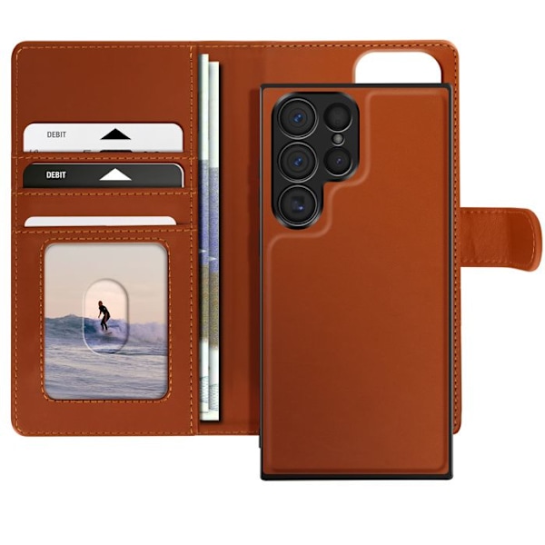 Etui til Samsung Galaxy S24 Ultra Aftagelig Case Mayaxess Brun kastanj