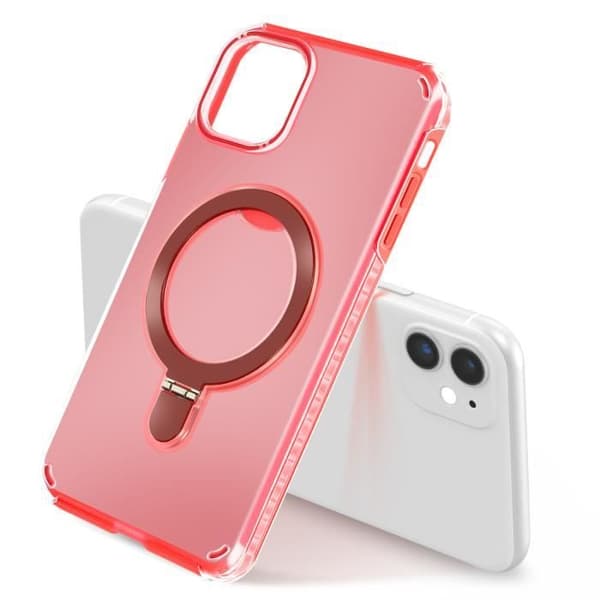 Coque MagSafe för iPhone 11 Stötsäker med Fällbart Stöd Röd Röd