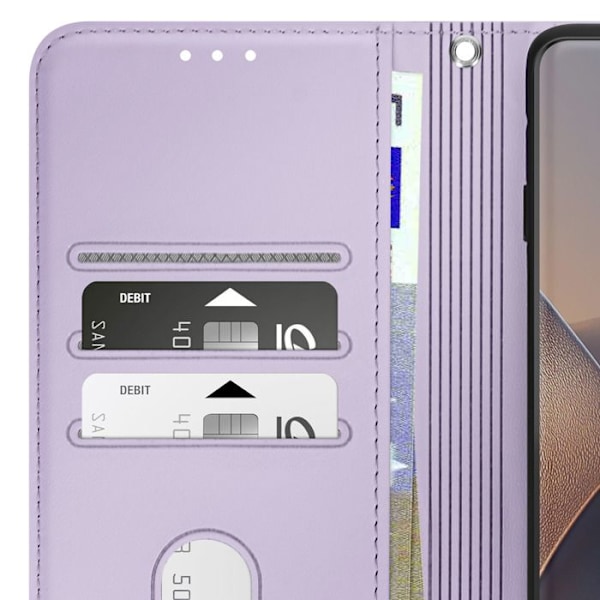 Housse til Motorola Edge 60 Fusion og Edge 60 Pung Motif 3D Lavendel Lila