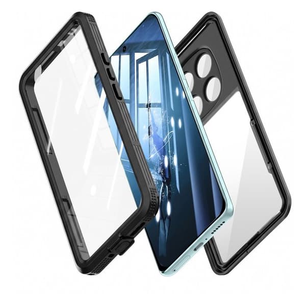 Cover til Redmi Note 15 Pro 5G Vandtæt IP68 Fuld Beskyttelse Redpepper Sort Svart