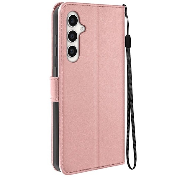 Pung etui til Samsung S23 FE - MAYAXESS - Champagne Pink - Stand og håndledsrem funktion Rosa