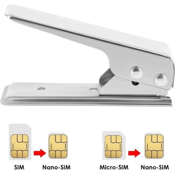 Nano-SIM-kortin leikkuripihdit + Nano-Sim / micro-Sim -sovitin + Extractor