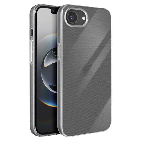 Coque för iPhone 16e Kontur Silikon Transparent Vit