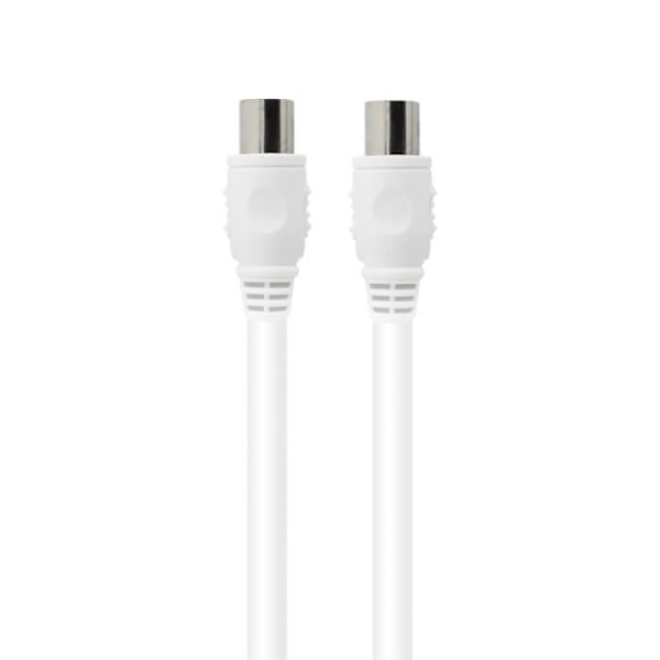 Koaksiaalikaapeli 9,52 mm Häiriönsuojaus Uros/Naaras 2 m Teho Valkoinen Vit
