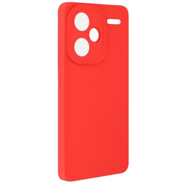 Kotelo - AVIZAR - Xiaomi Redmi Note 13 Pro Plus - Pehmeä silikoni - Vahvistettu kameran reunasuojaus - Punainen Röd