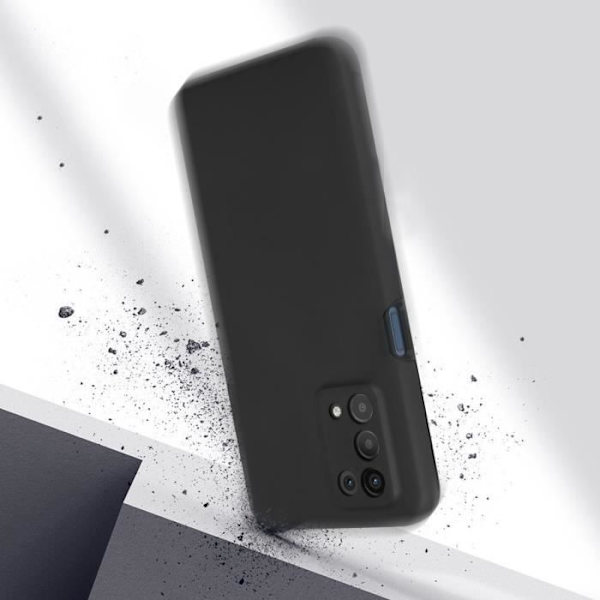 Skyddsskal 360° - AVIZAR - Oppo A54 5G och A74 5G - Mjuk - Matt - Ultra-resistent Svart