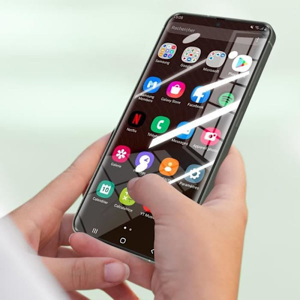 Skærmbeskyttelse - BESTSUIT - Galaxy S24 - Fleksibel 3D Kurvet - Total Beskyttelse - 9H Ridsefast Svart