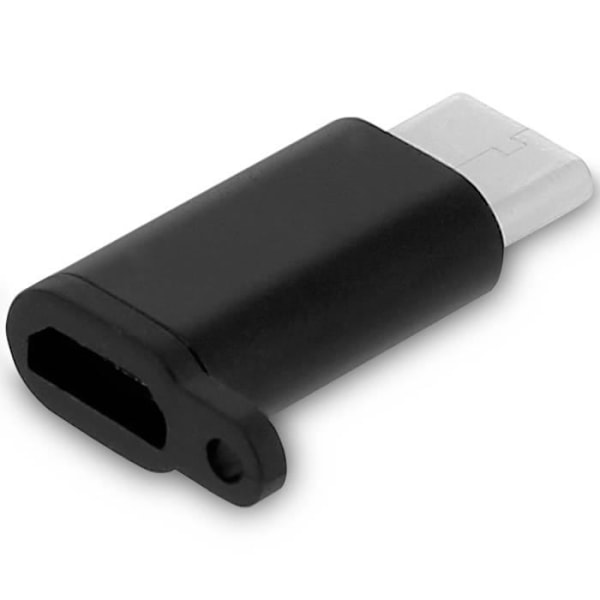 USB-C-mikro-USB-sovitin Älypuhelin/tabletti Charge & Sync Black