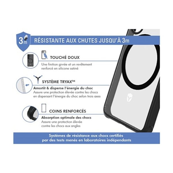 Coque ja puhelintasku Forcecase FC Air Frost Magsafe Galaxy S25 50%R Musta