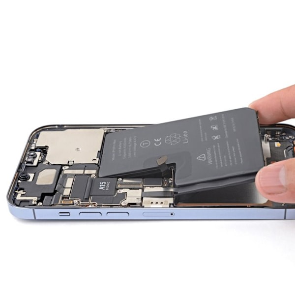 Sisäinen akku iPhone 13 Pro Max 4352mAh 100% yhteensopiva Korvaa A2653 Svart
