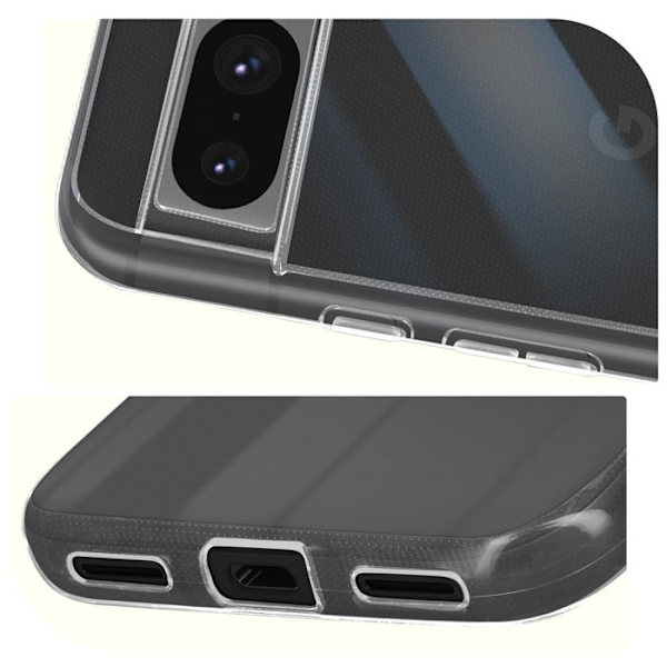 Mjukt silikonfodral för Google Pixel 8 Mayaxess Transparent Transparent