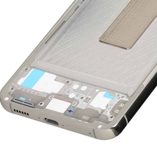 Central Chassis Reservedel til Samsung S23 Original Service Pack Samsung Lysegrå