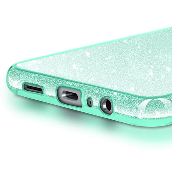 Glittrande Stötabsorberande Skal för Samsung Galaxy A06 Grön Grön