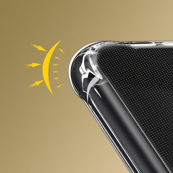 Coque - Apple - iPhone XR - Flexibel - Stötsäker - Transparent Vit Klar vit