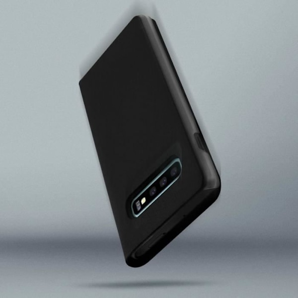 Hus til smartphone - Samsung - Galaxy S10 Plus - Hårdt etui - Stødabsorberende - Sort svart