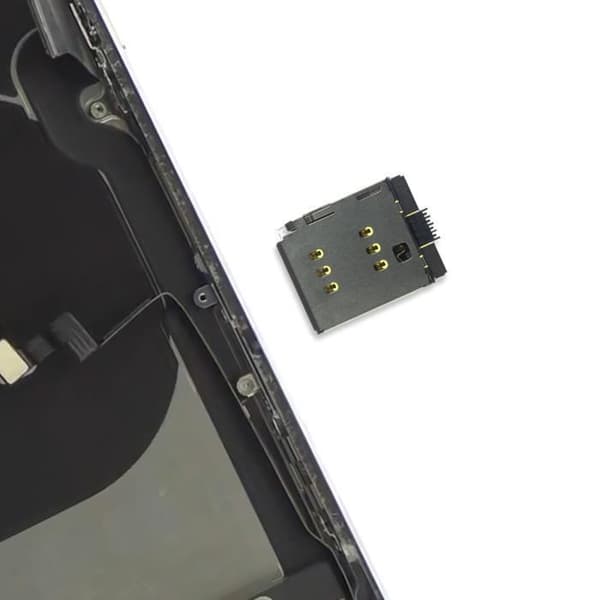 Ersättnings SIM-kortläsare för iPhone X Grey Grå