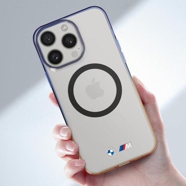 Kotelo iPhone 15 Prolle - BMW - Sininen Gradient Design - Iskunkestävä ja naarmuuntumaton Flerfärgad