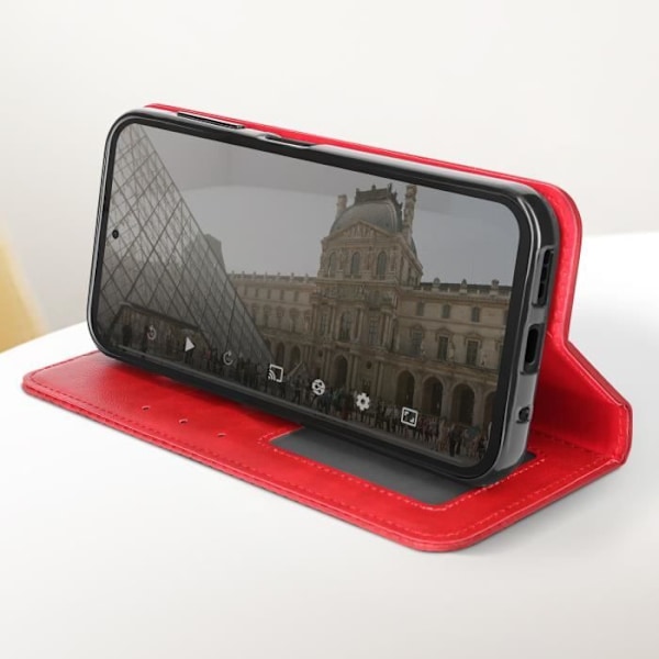 Kotelo Fairphone 5:lle - AVIZAR - Geo Red Collection - Täysi suoja - Videotelinetoiminto Röd