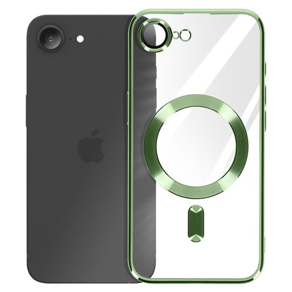Coque - Silikone - iPhone 16e - Grøn - Stødabsorberende beskyttelse - Beskyttet kamerablok Grön