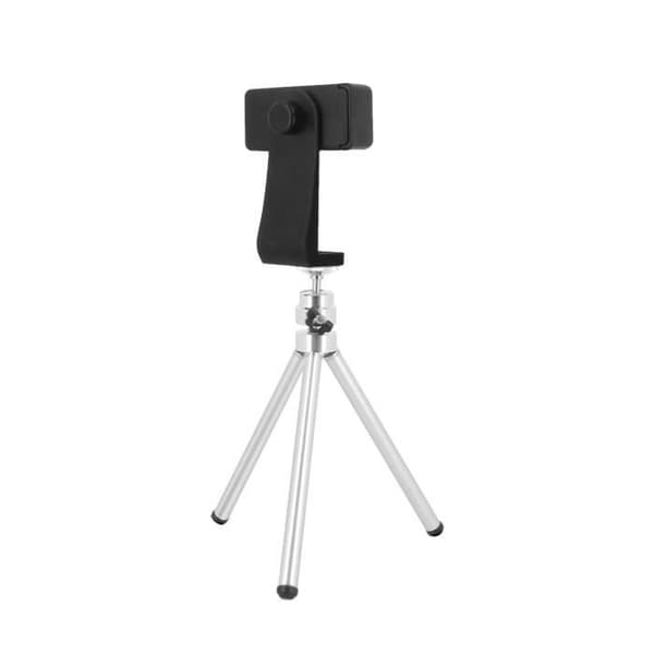 360° Roterande Smartphone Skrivbord Stativ LinQ förlängbara ben Silvergrå
