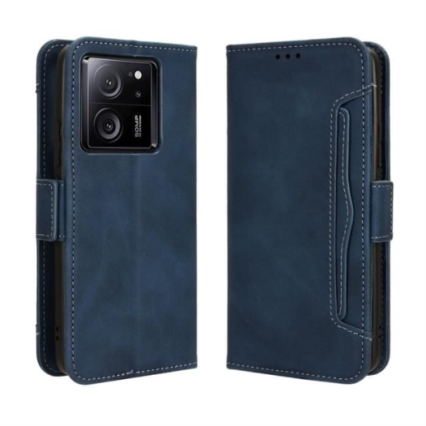 Etui til Xiaomi 13T-Xiaomi 13T Pro 6.67", Magnetic Wallet Læder Telefon Cover Flip Case, 5 kortpladser, Blå