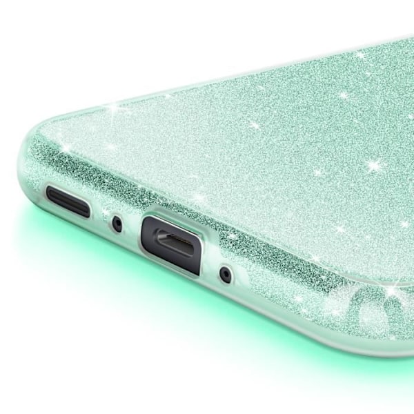 Coque Paillette för Samsung Galaxy A35 Silikon Ultra tunn Grön Grön